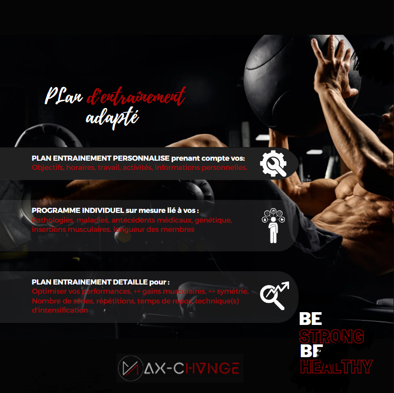 PACK CHVNGE : PLAN D'ENTRAINEMENT (PERSO) - "3 MOIS"