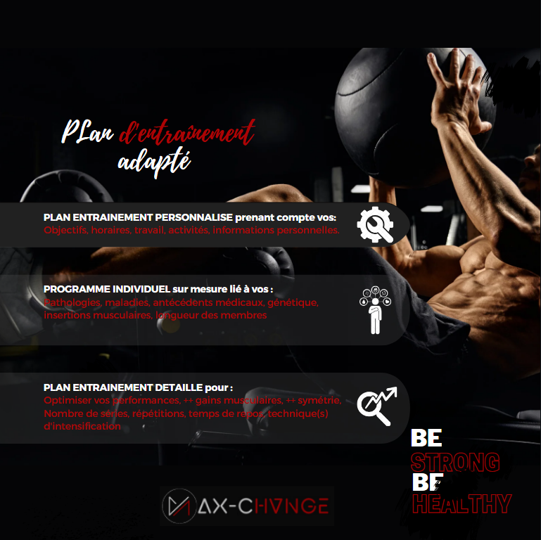 PACK CHVNGE : PLAN D'ENTRAINEMENT (PERSO)  - "3 MOIS"